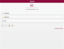 Tablet Screenshot of kroner-immobilien.com